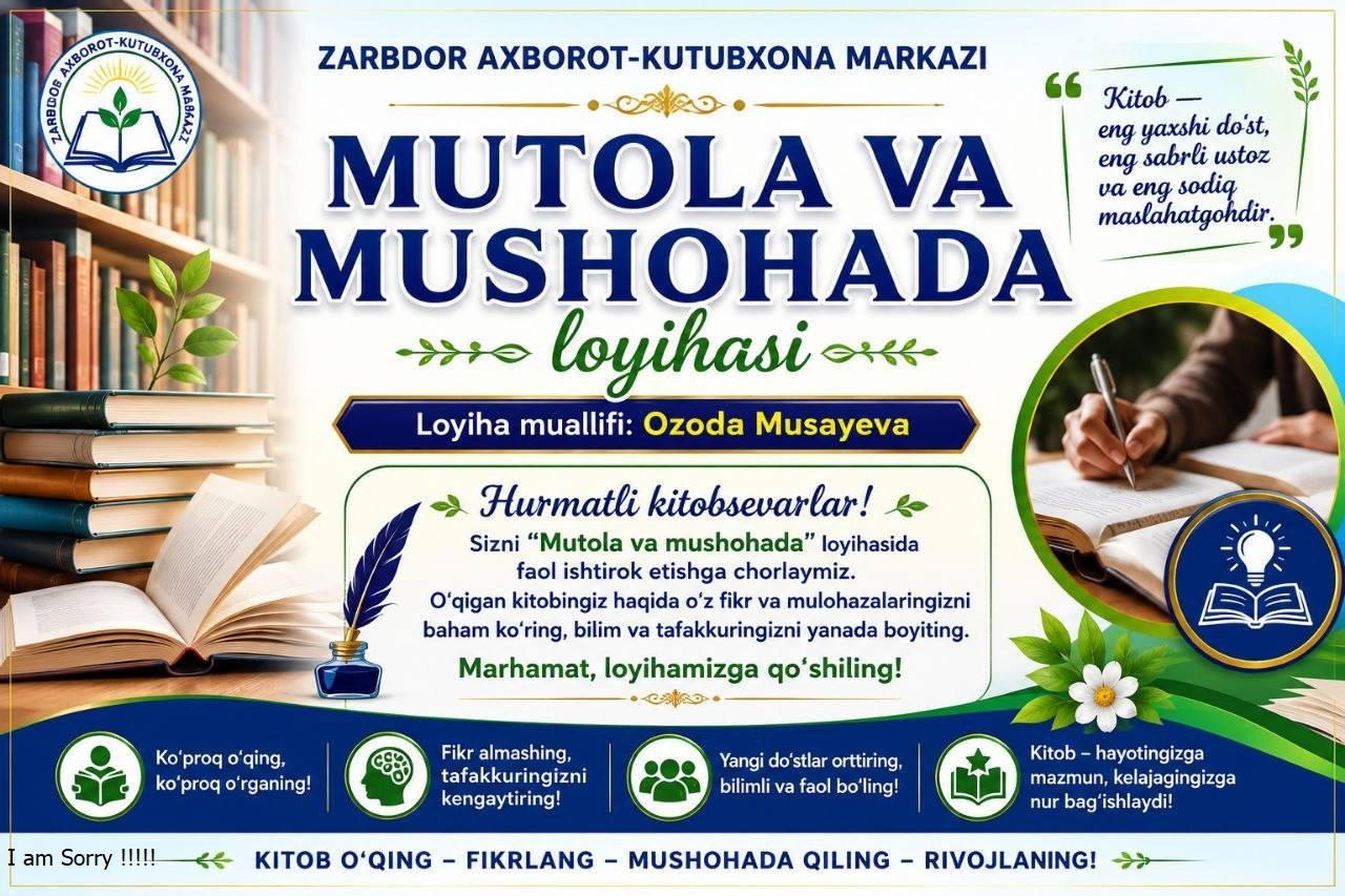 Mutolaa va mushohada loyihasi